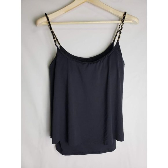 Michael Khors black/Gold strap top M - Picture 2 of 12